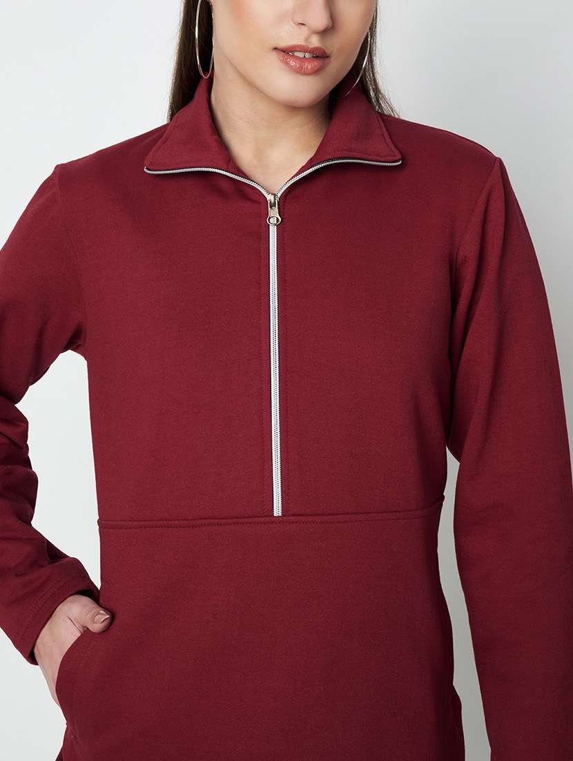 women plus size solid long sleeves sweatshirt - 21741319 -  Standard Image - 4