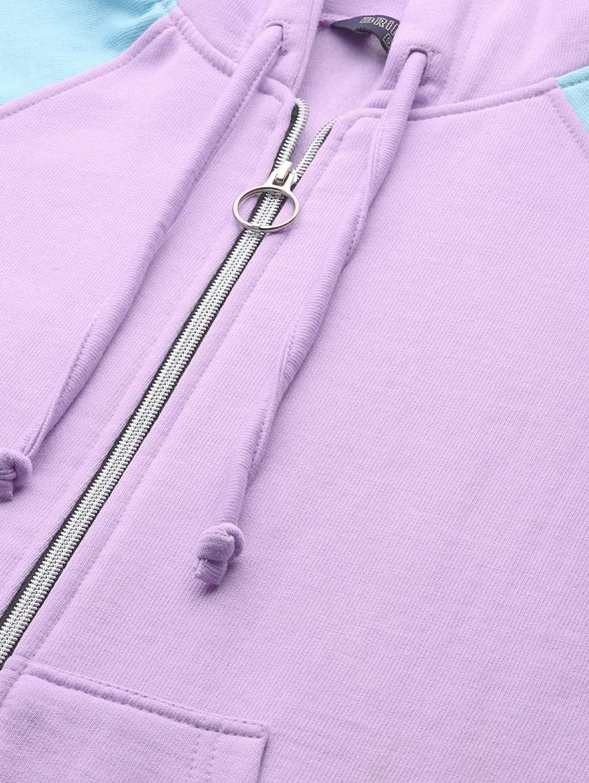 women color blocked hooded sweatshirt - 21741348 -  Standard Image - 4