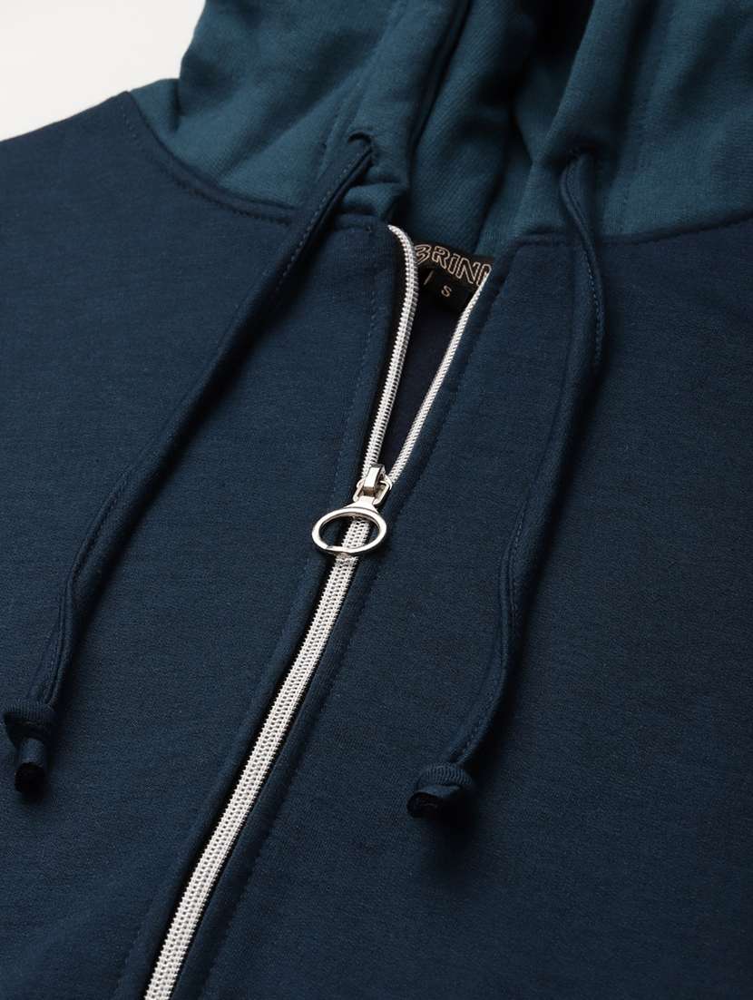 women solid hooded long sleeves sweatshirt - 21741373 - Standard Image - 4