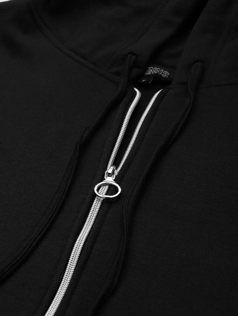 women solid hooded long sleeves sweatshirt - 21741390 -  Standard Image - 4