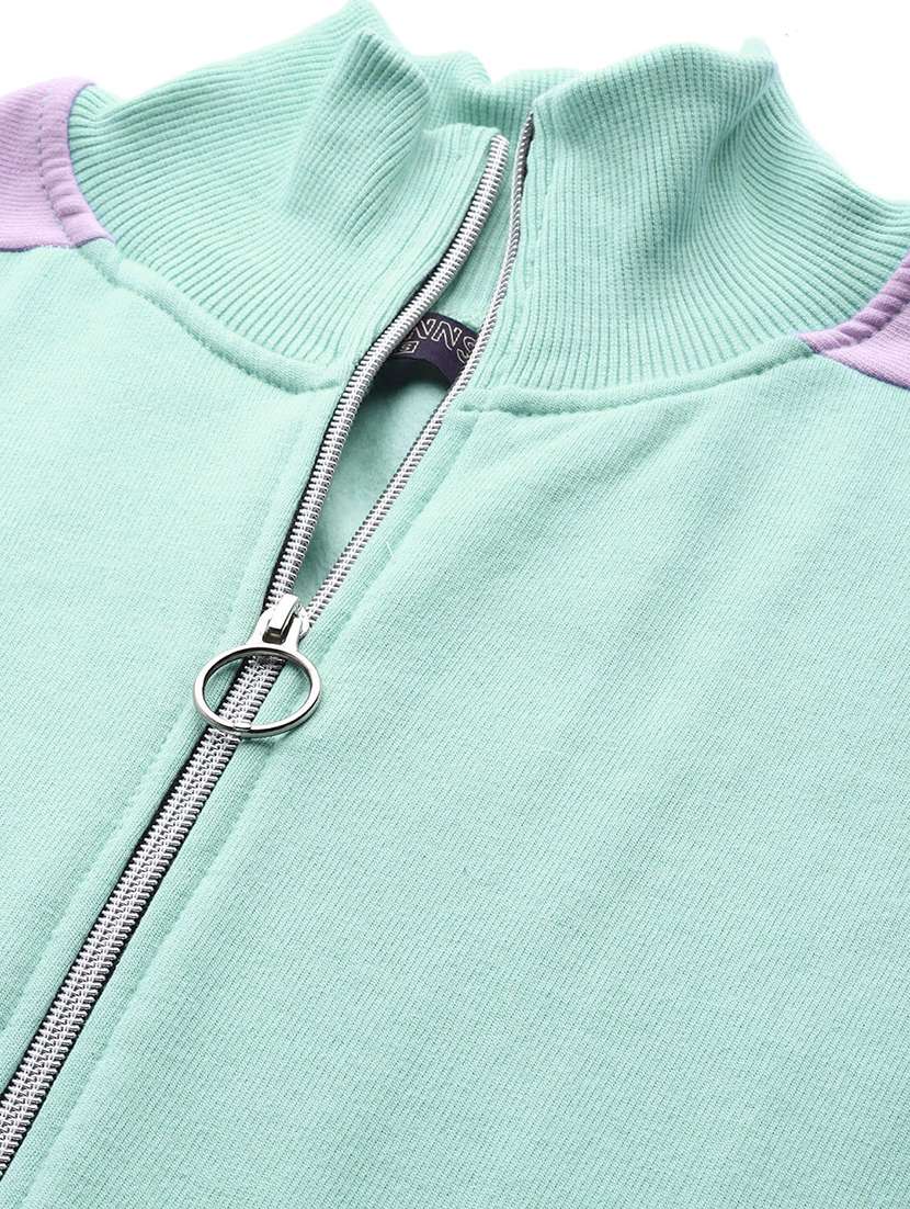 women color blocked long sleeves sweatshirt - 21741394 -  Standard Image - 4