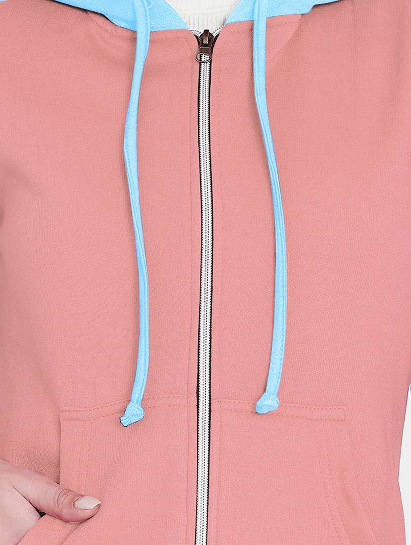 women color blocked long sleeves sweatshirt - 21741421 -  Standard Image - 4