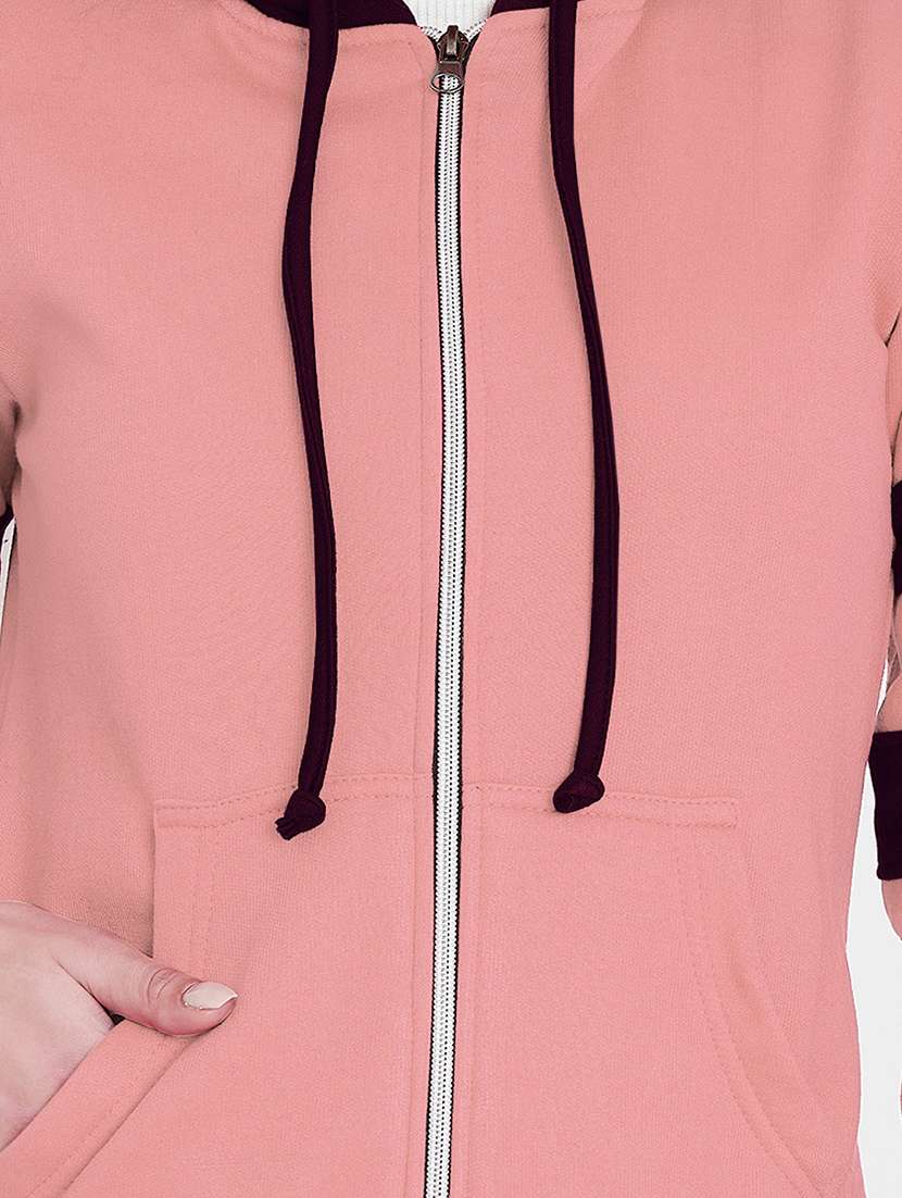 women color blocked long sleeves sweatshirt - 21741422 -  Standard Image - 4