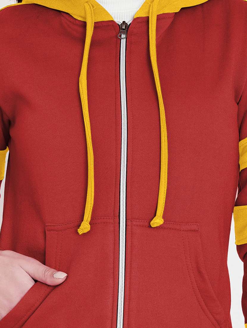 women color blocked long sleeves sweatshirt - 21741430 -  Standard Image - 4