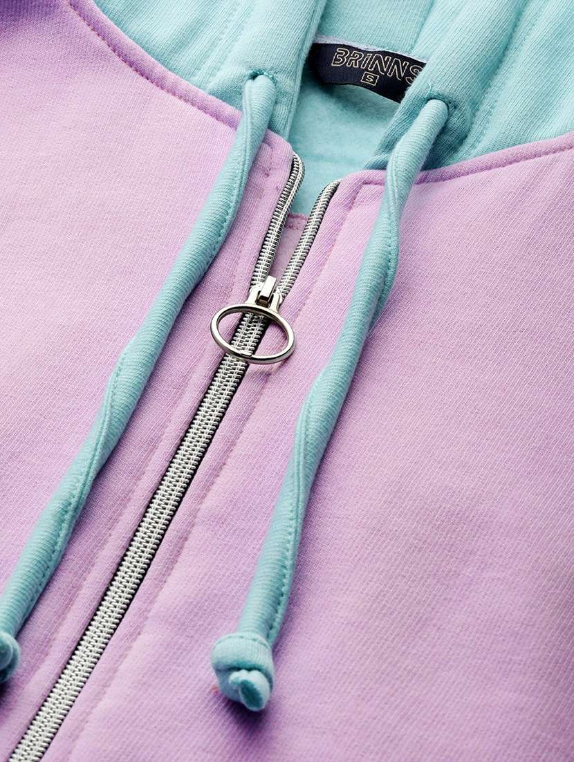 women color blocked long sleeves sweatshirt - 21741433 -  Standard Image - 4