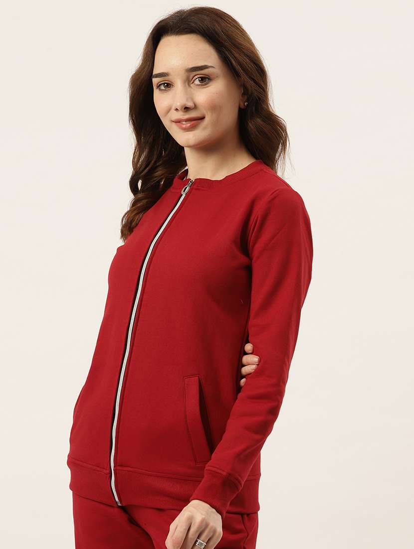 women solid long sleeves sweatshirt - 21741449 - Standard Image - 1