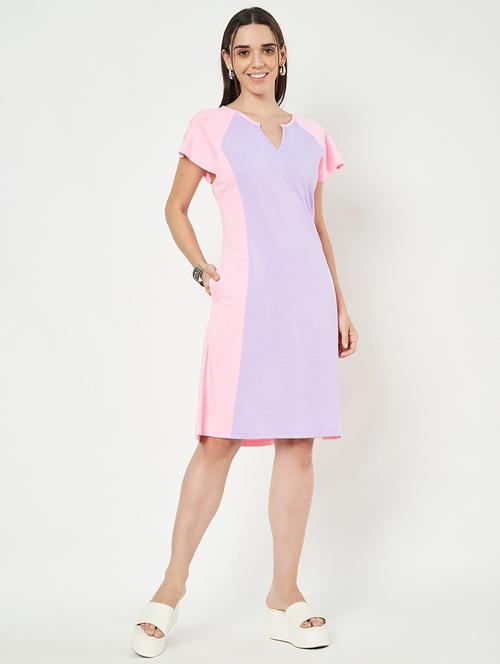 multi colored cotton aline dress - 21741727 - Standard Image - 0