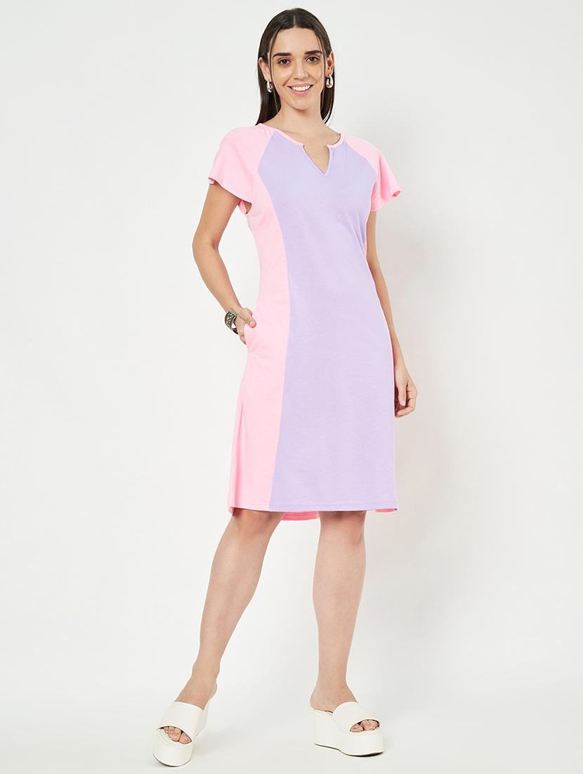multi colored cotton aline dress - 21741727 - Zoom Image - 0