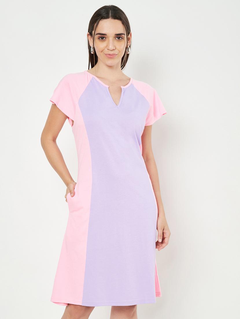 multi colored cotton aline dress - 21741727 -  Standard Image - 1