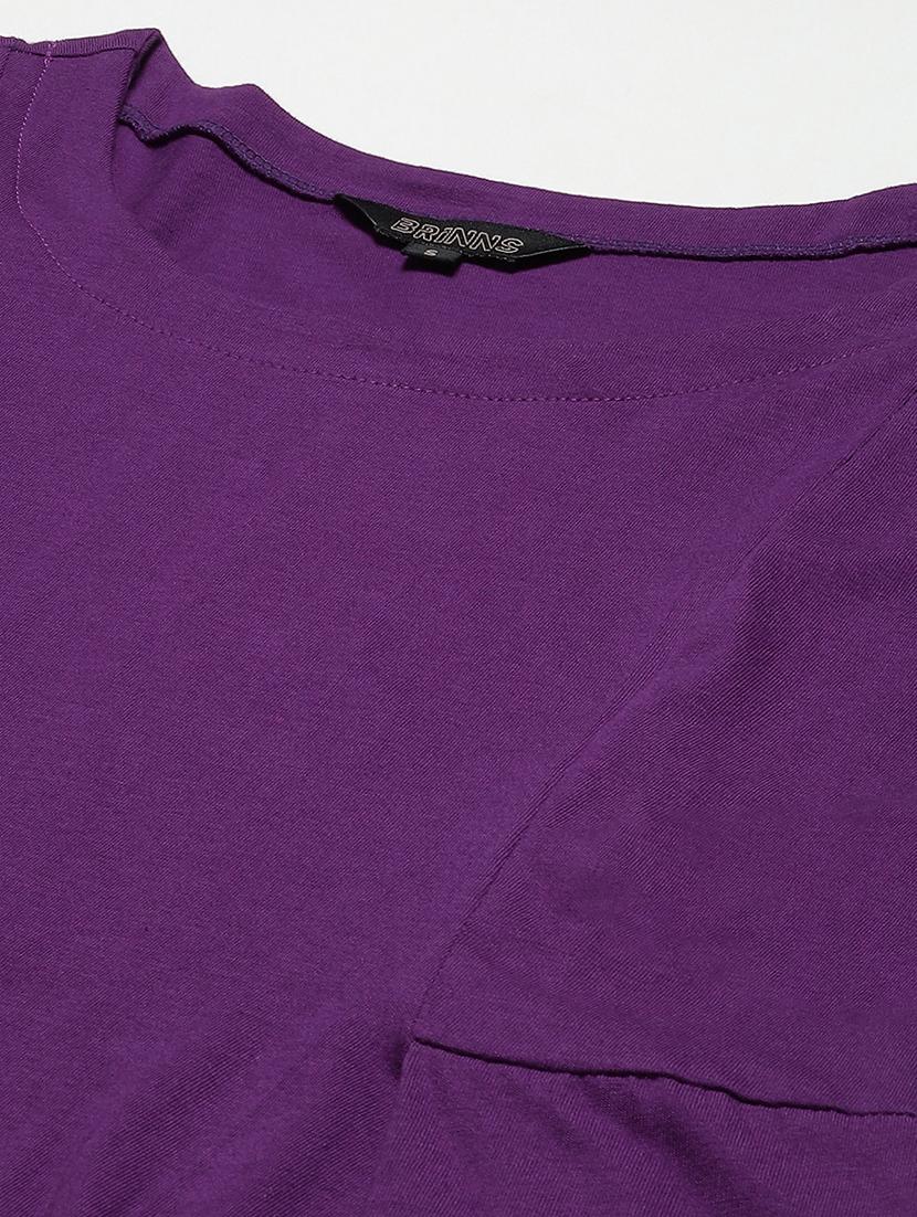 women solid round neck a-line dress - 21741810 - Standard Image - 4