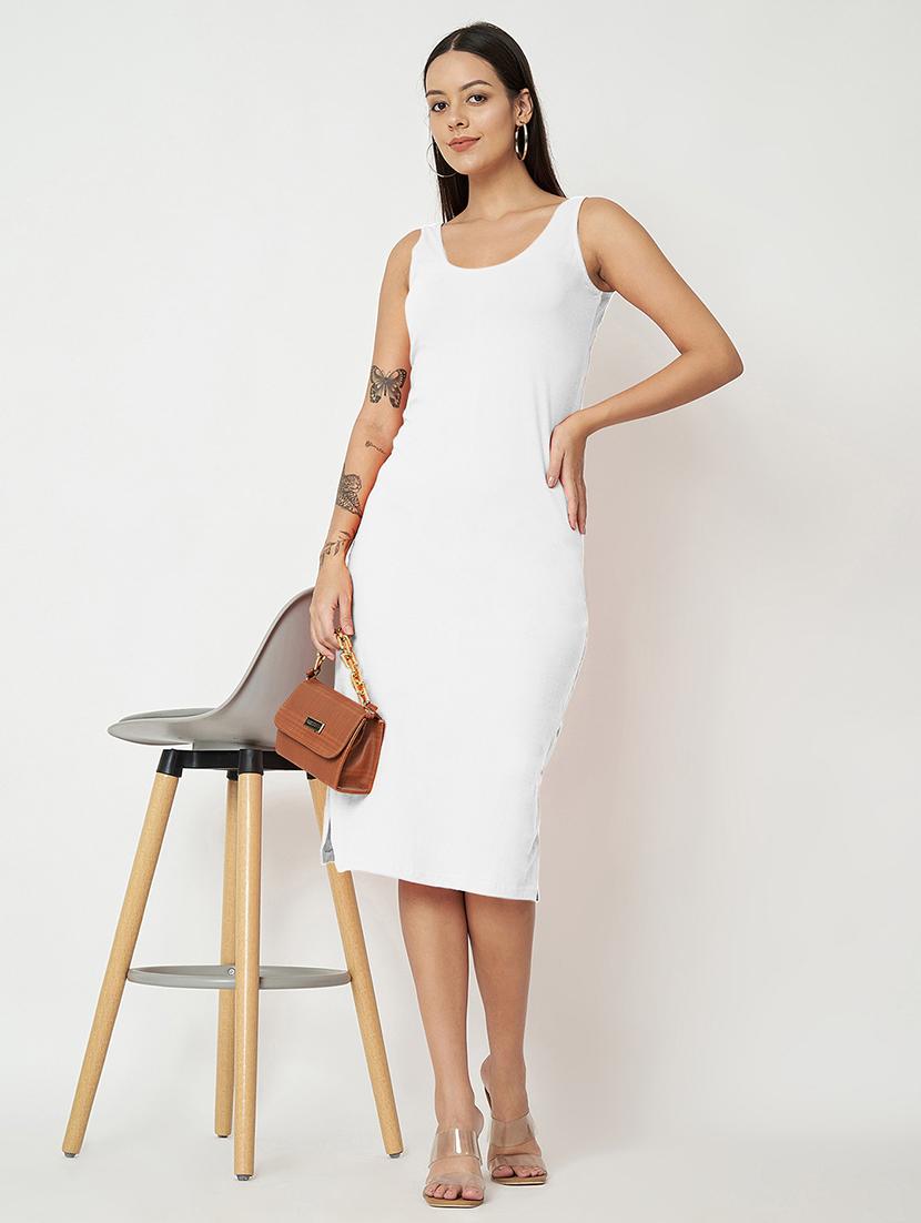 women solid sleeveless sheath dress - 21741825 -  Standard Image - 1