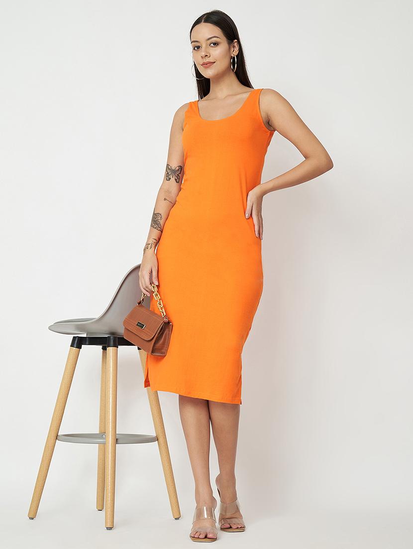 women solid sleeveless sheath dress - 21741827 -  Standard Image - 1