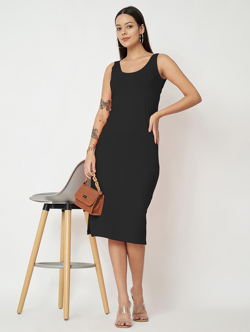 women solid sleeveless sheath dress - 21741832 - Standard Image - 1