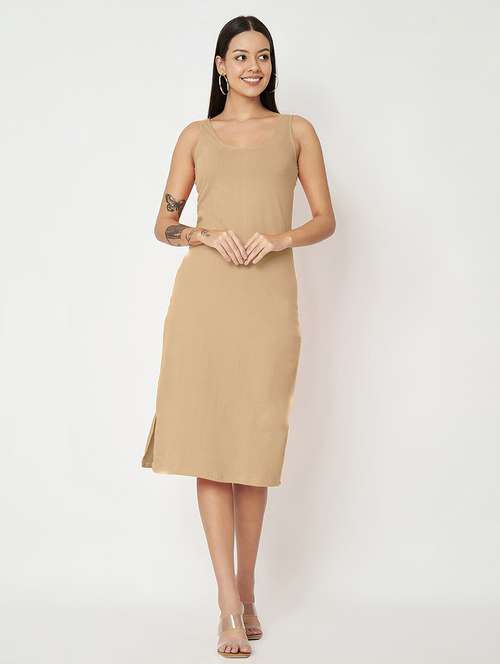 women solid sleeveless sheath dress - 21741833 -  Standard Image - 0
