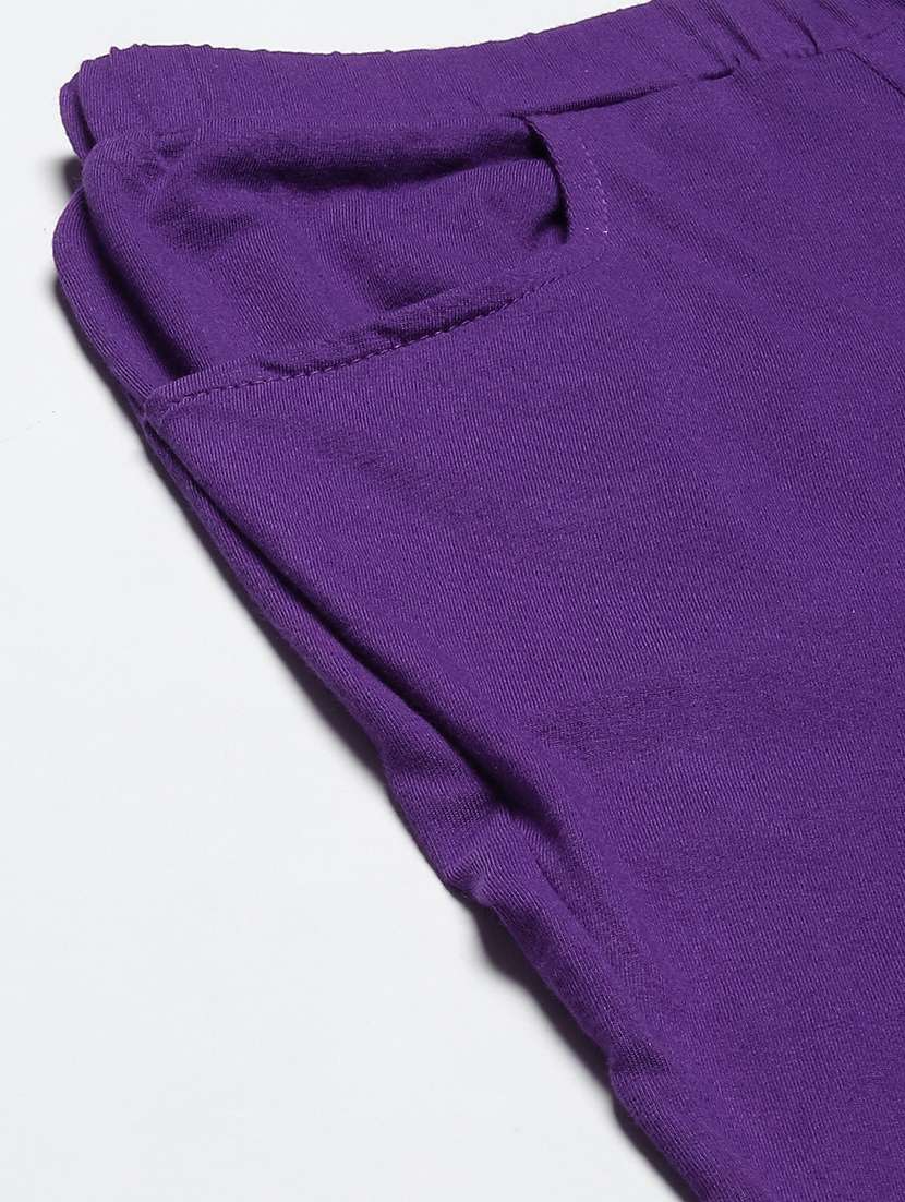 women solid mid rise slim fit capri - 21742014 -  Standard Image - 4