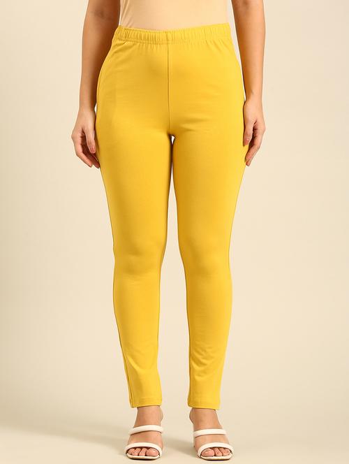 women solid mid rise ankle length legging - 21742143 - Standard Image - 0