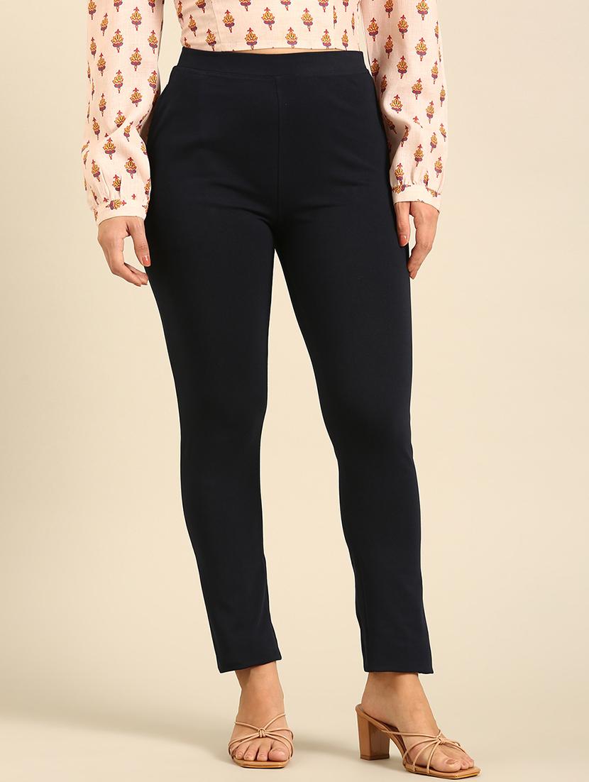 women solid mid rise ankle length legging - 21742144 - Zoom Image - 0