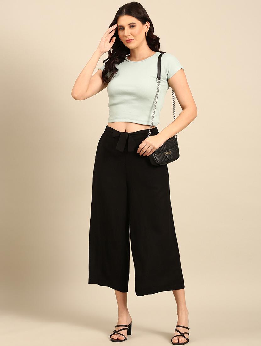 women printed high rise culottes - 21742152 - Standard Image - 4