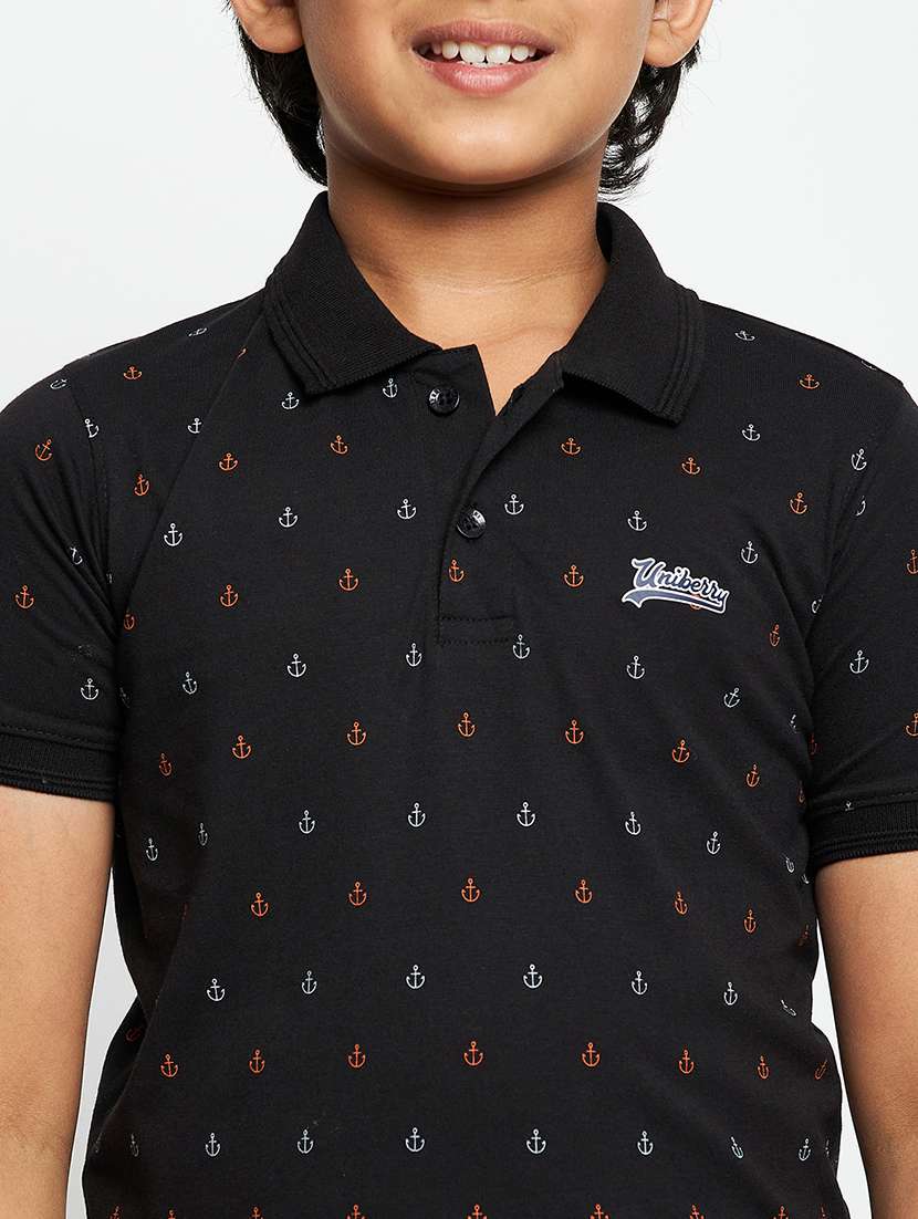 boys printed short sleeve polo t-shirt - 21742241 -  Standard Image - 4