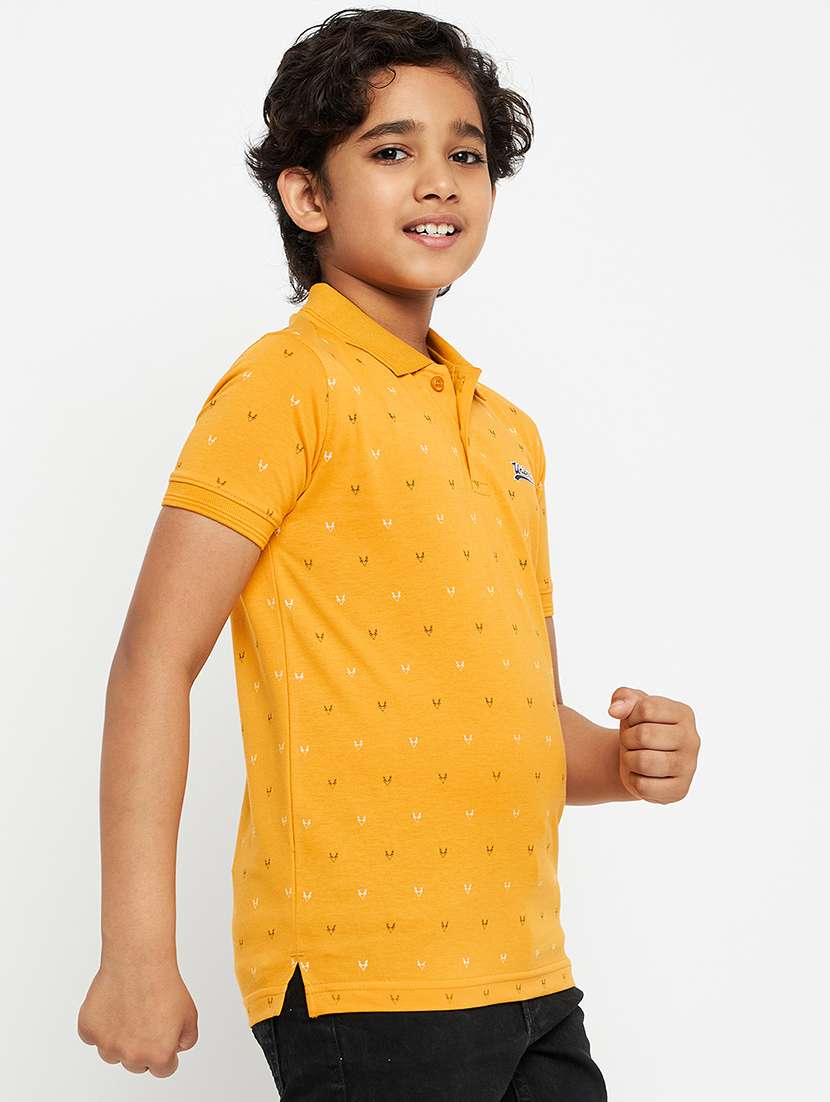 boys printed short sleeve polo t-shirt - 21742246 -  Standard Image - 1
