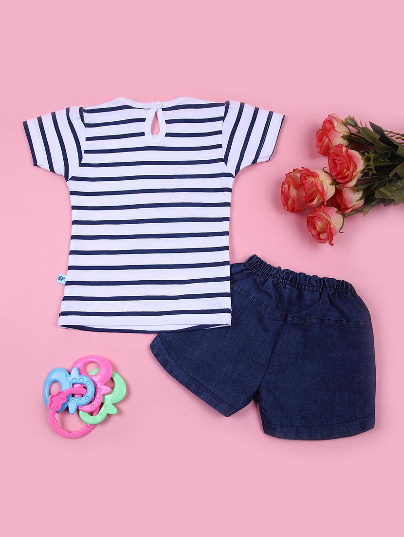 kids printed top and short co-ord set - 21742390 - Standard Image - 1