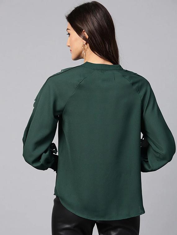 women solid regular top - 21742509 - Standard Image - 1