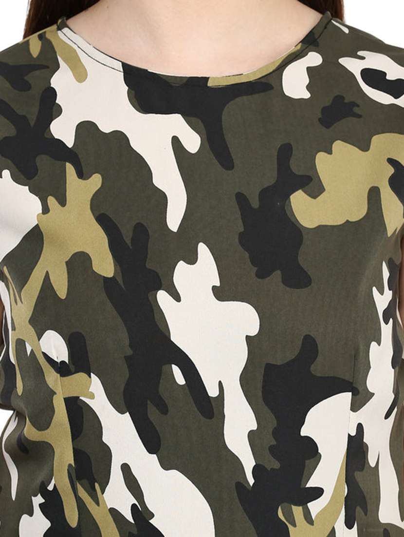 women camouflage sleeveless top - 21742518 -  Standard Image - 4