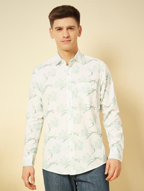 men long sleeves printed casual shirt - 21742563 -  Standard Image - 0