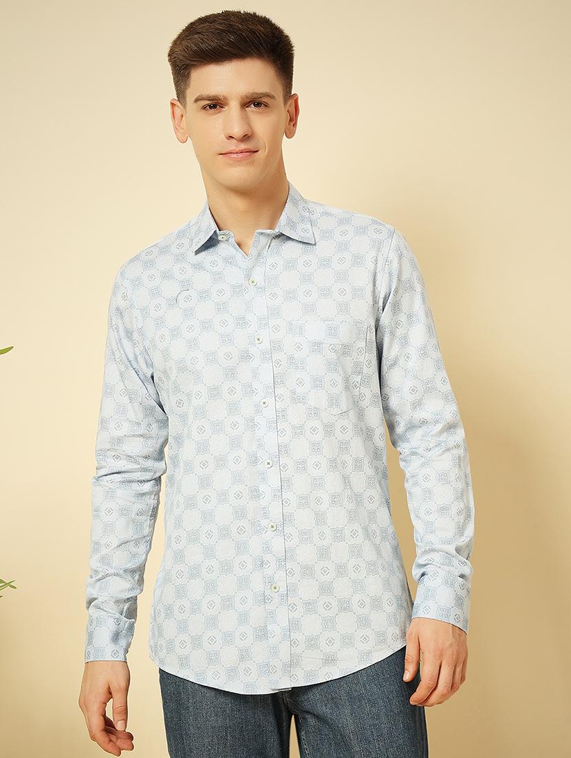 men long sleeves printed casual shirt - 21742588 - Zoom Image - 0