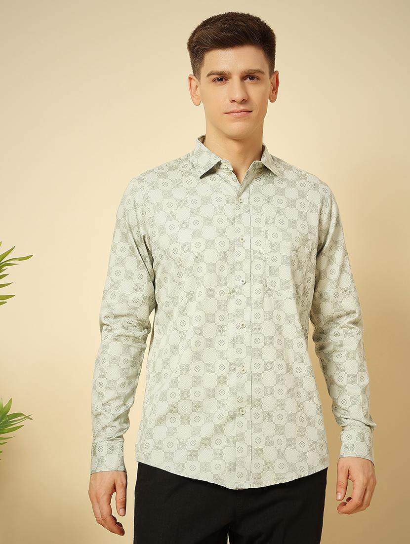 men long sleeves printed casual shirt - 21742589 - Zoom Image - 0