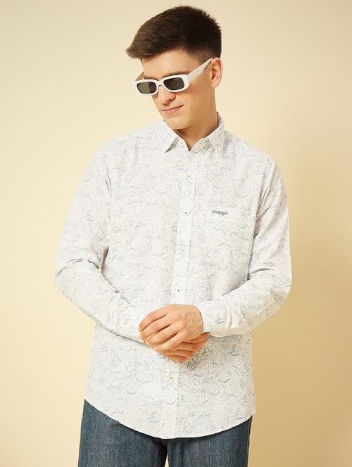 men long sleeves printed casual shirt - 21742592 -  Standard Image - 0