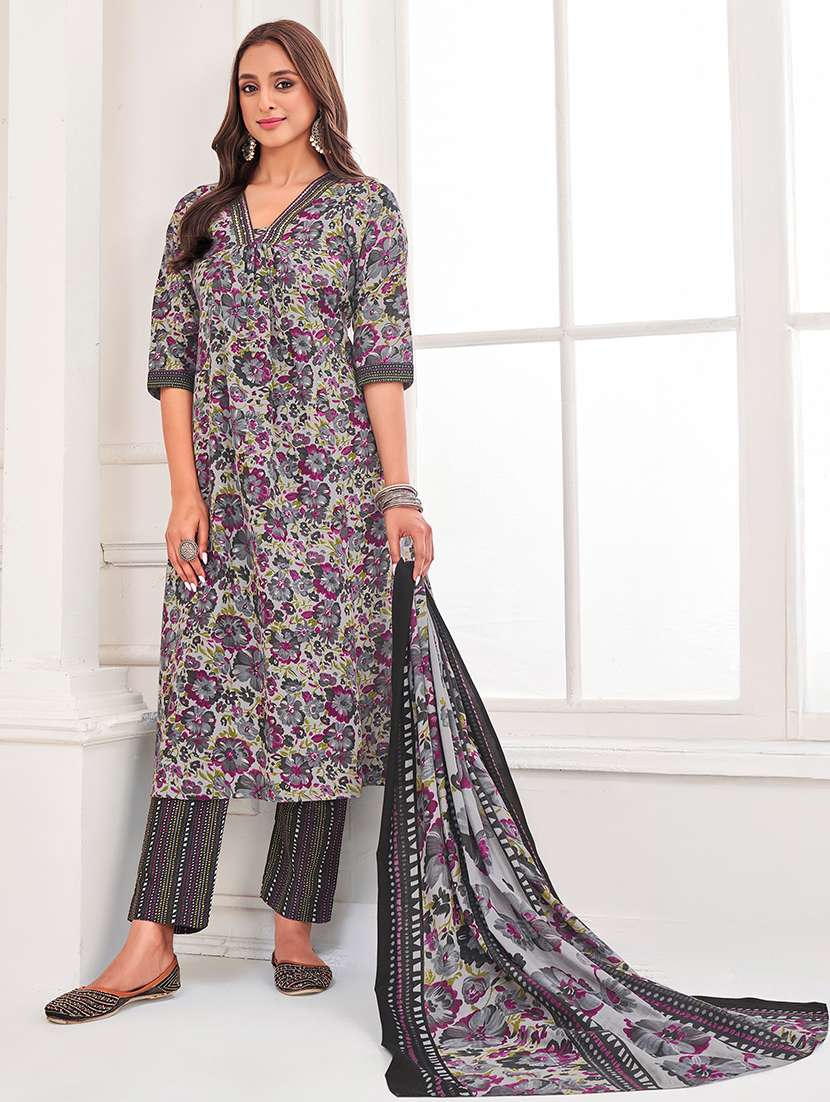 women printed kurta pant with dupatta set - 21742683 -  Standard Image - 1