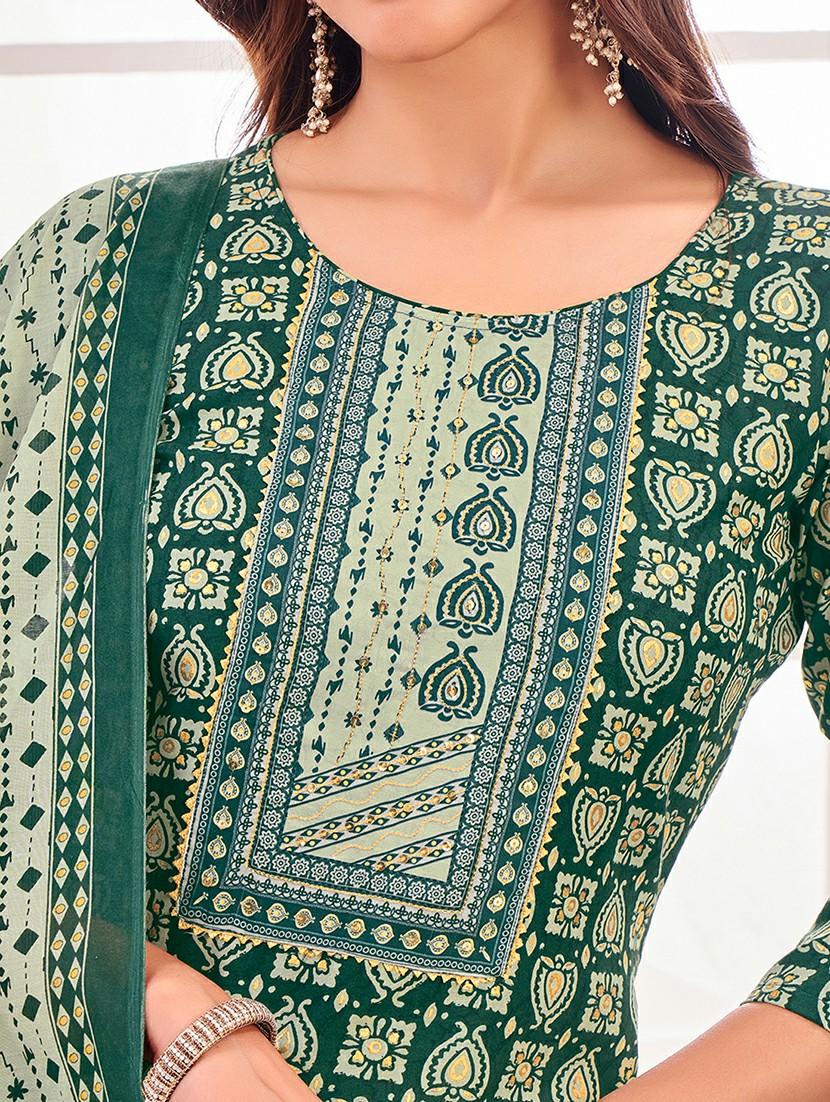 women printed kurta salwar with dupatta set - 21742689 - Standard Image - 4