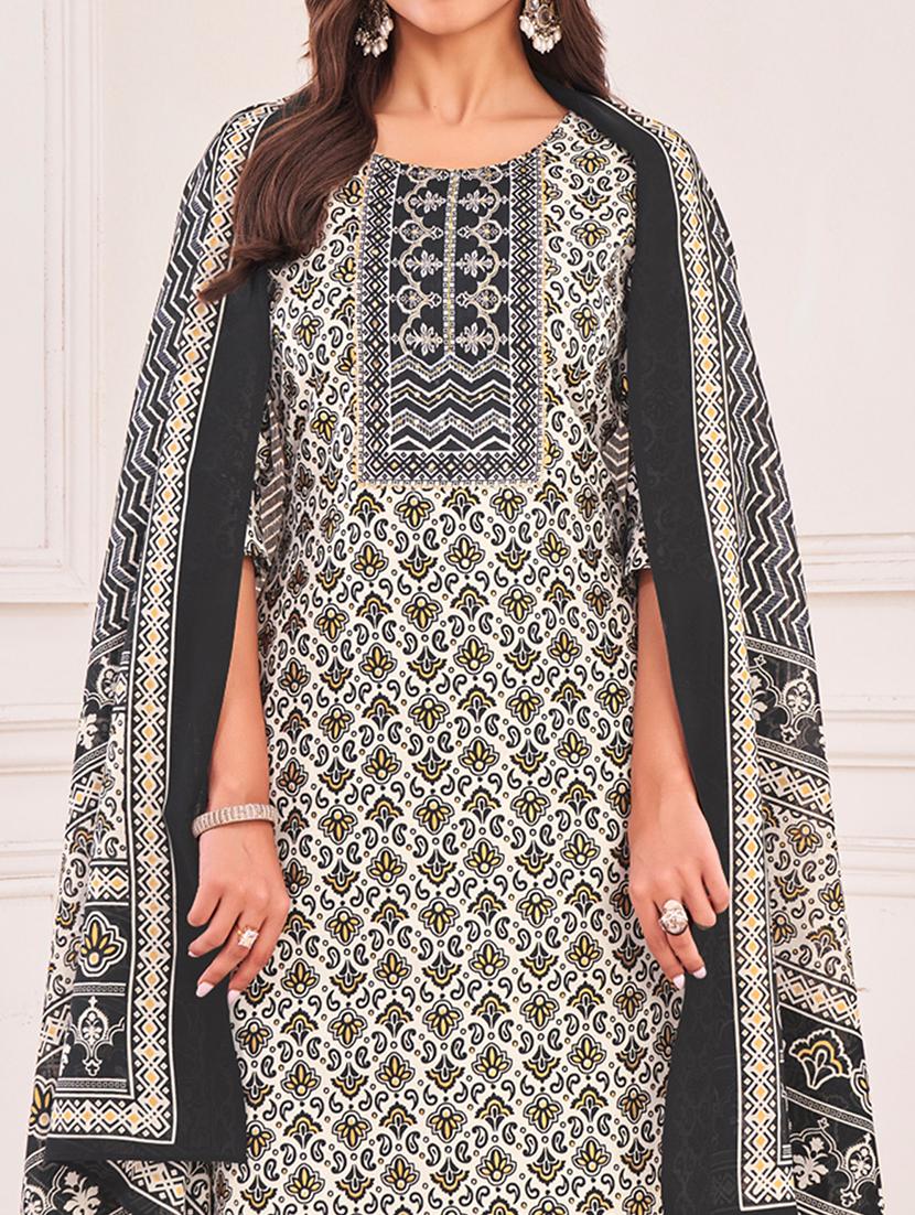 women printed kurta salwar with dupatta set - 21742691 - Standard Image - 4