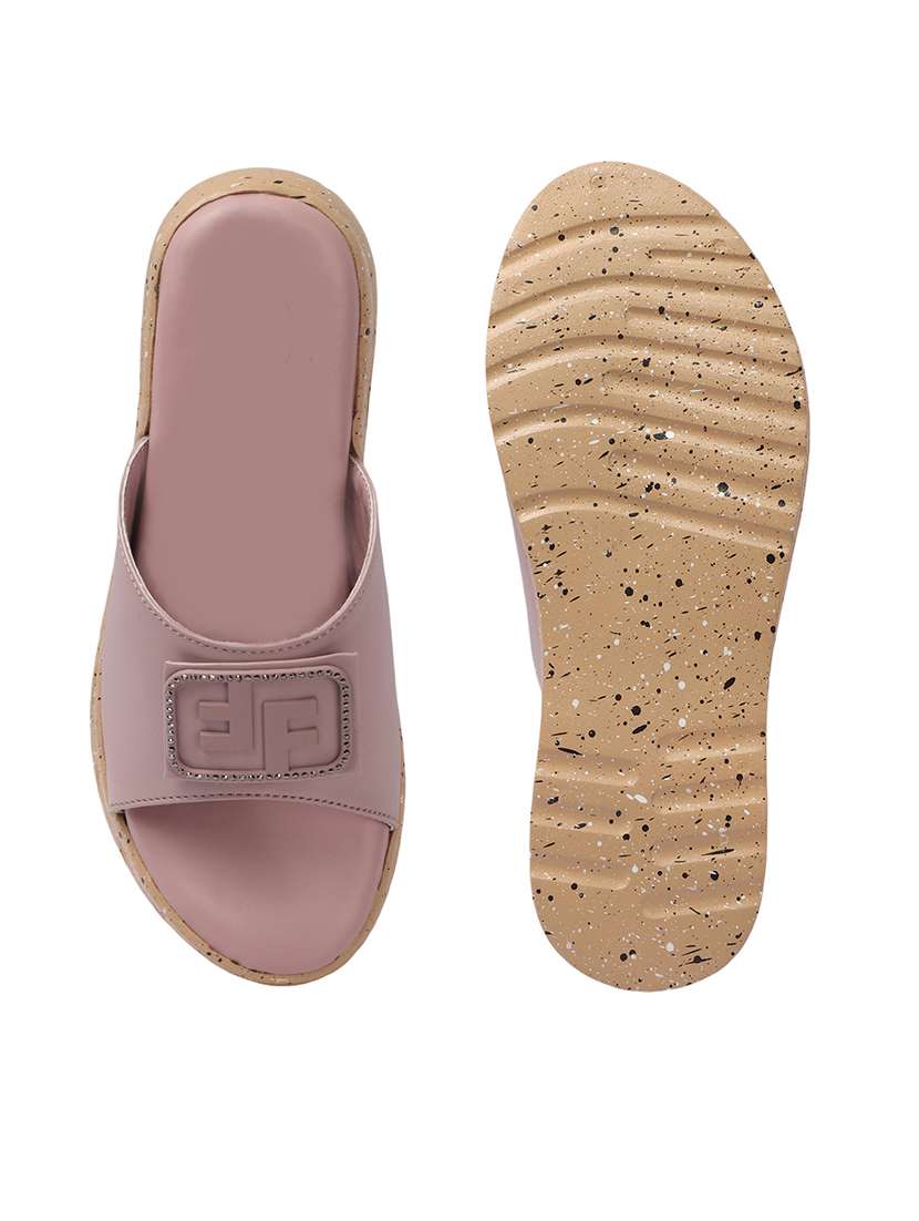women purple slip on wedge - 21742748 - Standard Image - 4