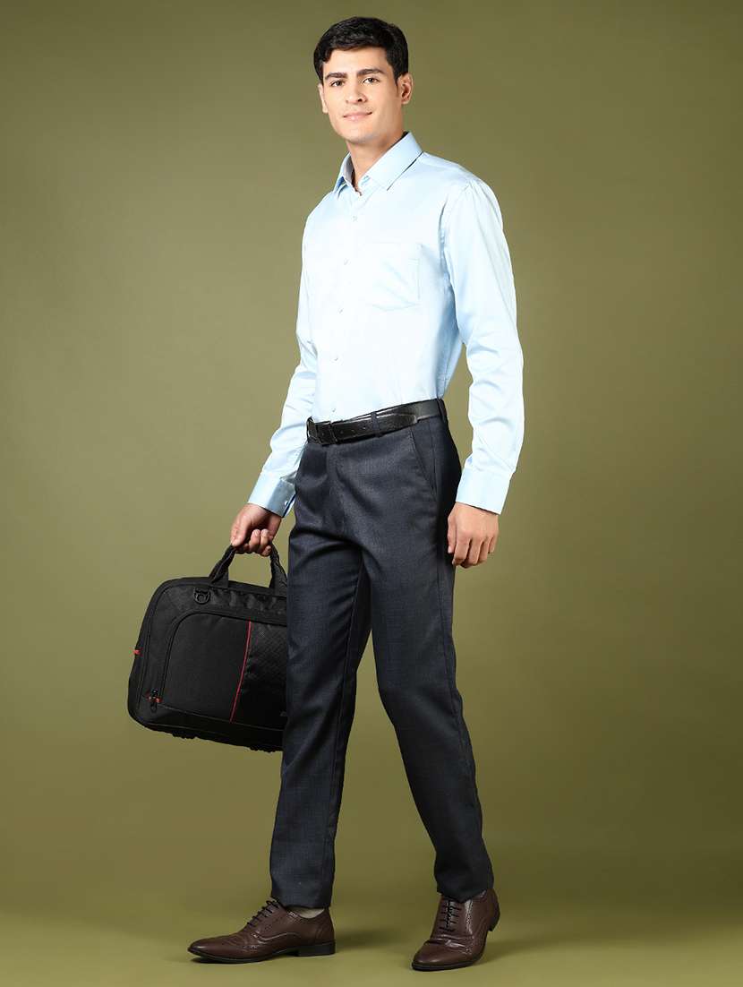 men solid long sleeve regular fit formal shirt - 21742773 - Standard Image - 4