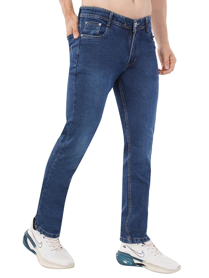men light blue washed denim jeans - 21742867 - Standard Image - 1