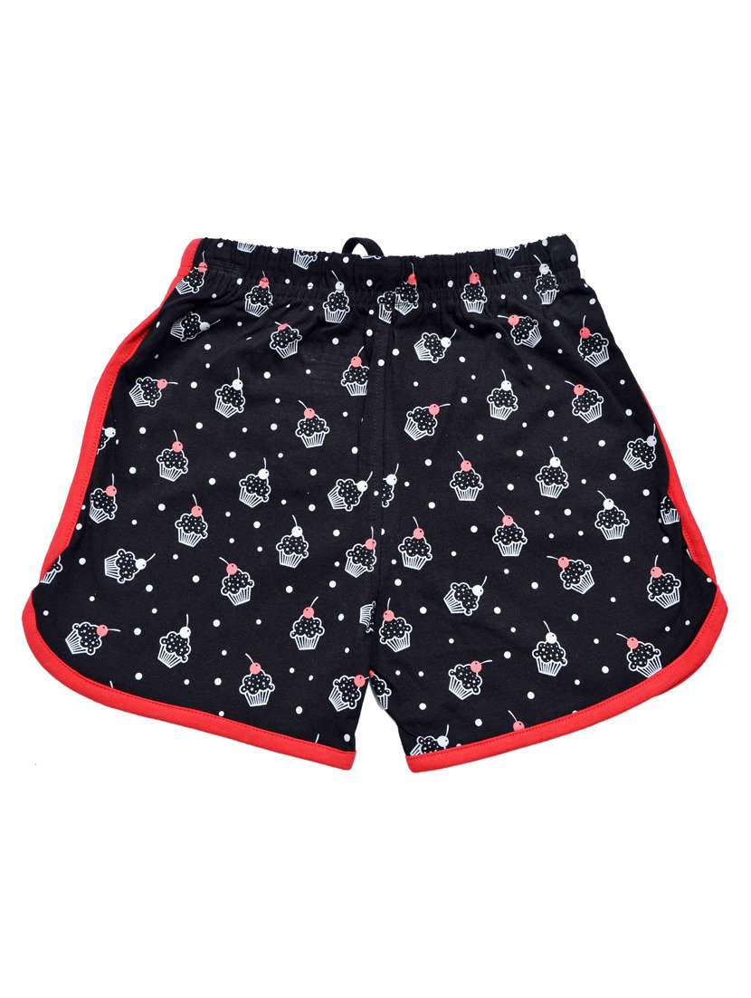 girls printed mid rise shorts - 21743142 -  Standard Image - 1