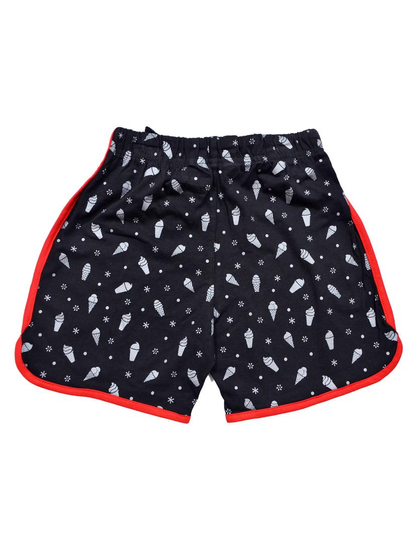 girls printed mid rise shorts - 21743149 - Standard Image - 1