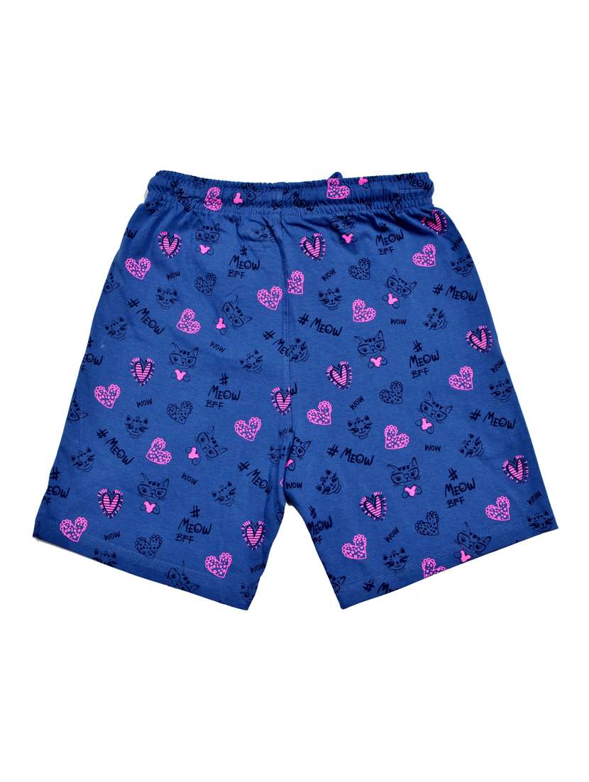 girls printed mid rise shorts - 21743169 -  Standard Image - 1