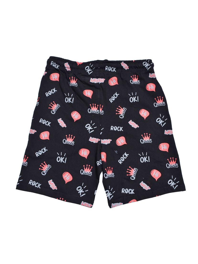 girls printed mid rise shorts - 21743171 - Standard Image - 1