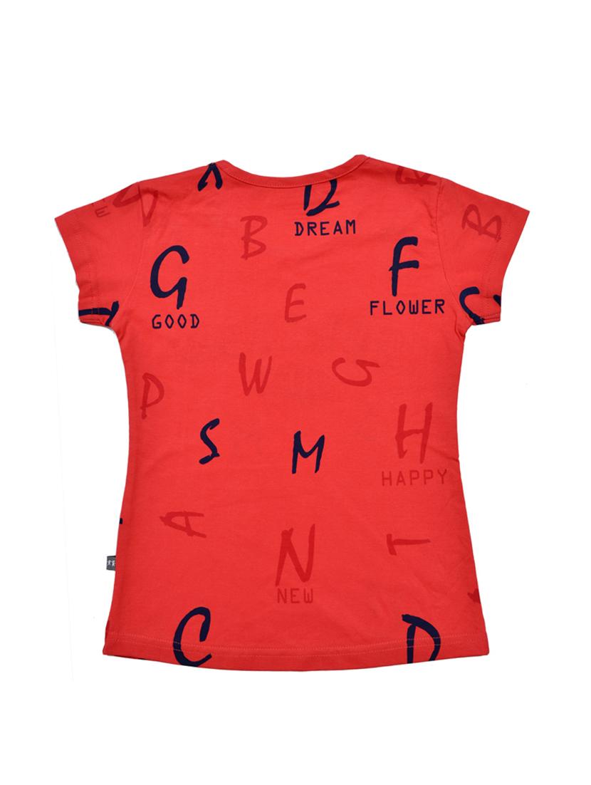 girls printed round neck tee - 21743179 - Standard Image - 1