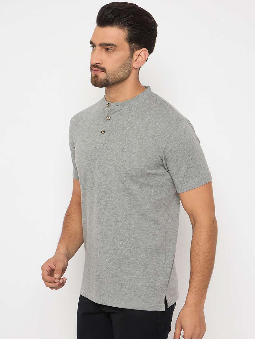 men short sleeves plain t-shirt - 21743276 - Standard Image - 1