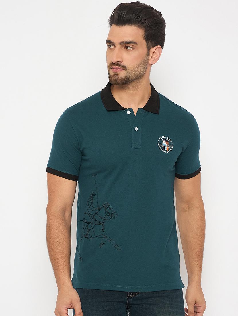 men short sleeves printed polo t-shirt - 21743280 -  Zoom Image - 0