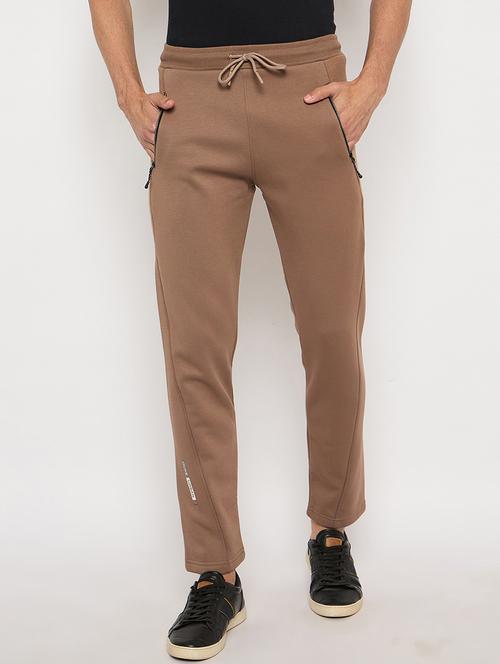 men solid mid rise track pant - 21743286 - Standard Image - 0