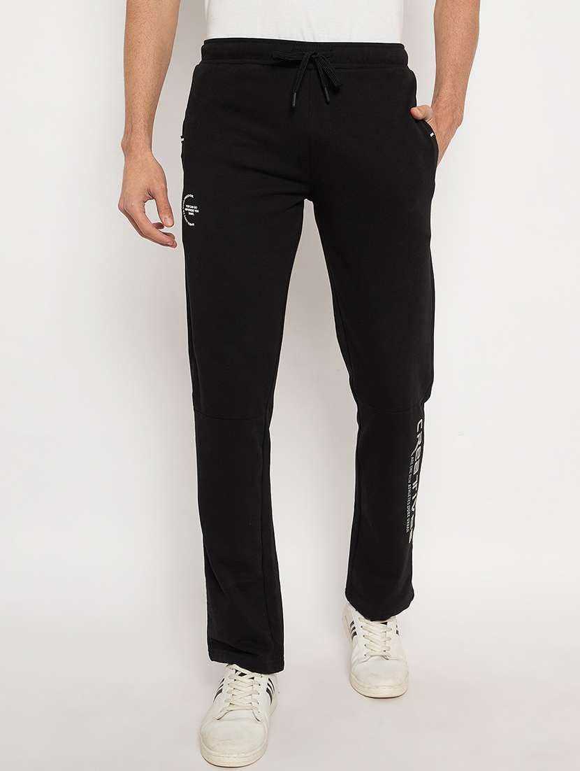 men solid mid rise track pant - 21743291 -  Zoom Image - 0