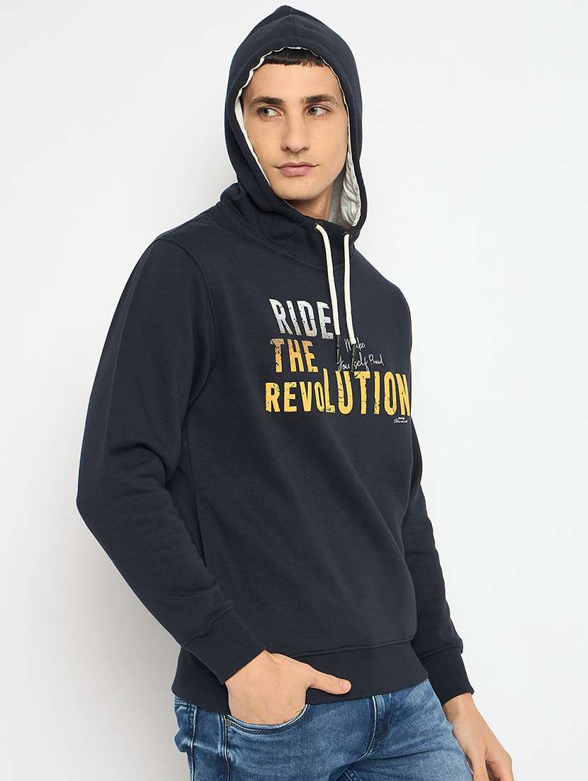 men long sleeves front print sweatshirt - 21743307 -  Standard Image - 1