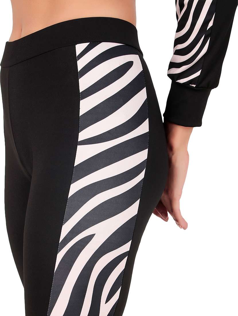 women black placement print active wear co-ords set - 21743315 -  Standard Image - 4