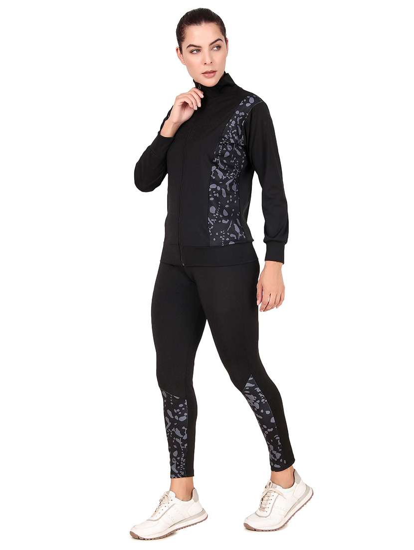 women black placement print active wear co-ords set - 21743317 -  Standard Image - 1