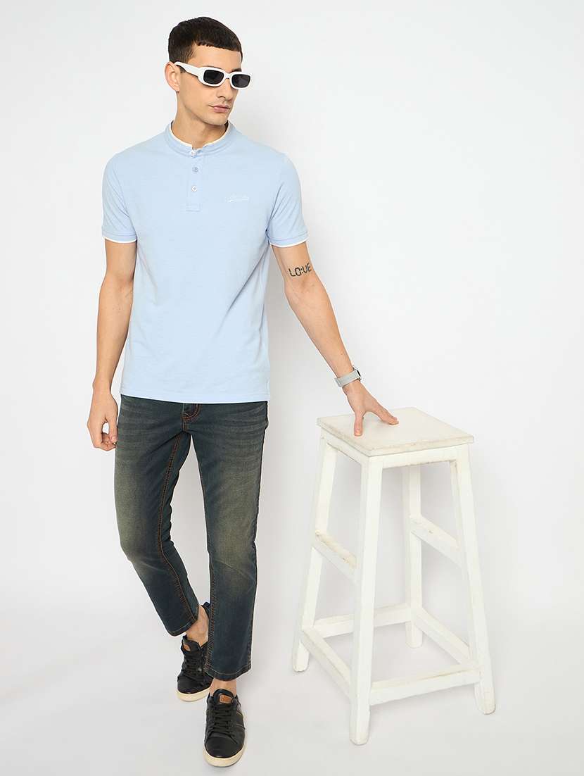 men mid rise washed jeans - 21743382 -  Standard Image - 4